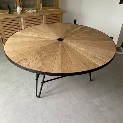 Woodleather - Table ronde