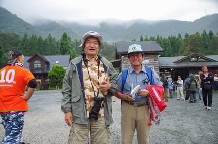 小誌好評連載「琵琶湖の魚の不思議と謎」を執筆いただいている琵琶湖博物館の桑原先生（右）と、『川に生きる 世界の河川事情』（中日新聞社刊）が大絶賛発売中の新村安雄さんも参加されてました