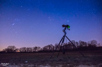 Polarie von Vixen im Nachteinsatz. Nicht optimal war das freihängende Gewicht das stabilisieren sollte.... mach ich nicht mehr so ;-)