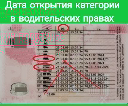 Водительские права Польши с Код 95
