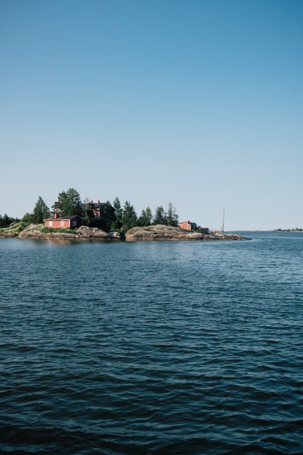 スオメンリンナ要塞 フェリーからの景色