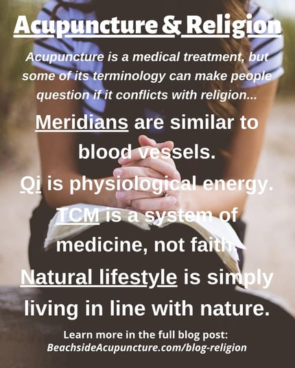 Acupuncture and Religion on the Beachside Blog
