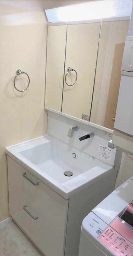 洗面化粧台　クリナップ　BGA　リフォーム後　佐倉市　千葉　スリーエイトホーム