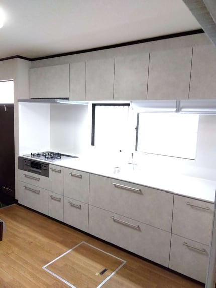 TOTO　クラッソ　システムキッチン　キッチンリフォーム　施工後　千葉県　佐倉市　スリーエイトホーム