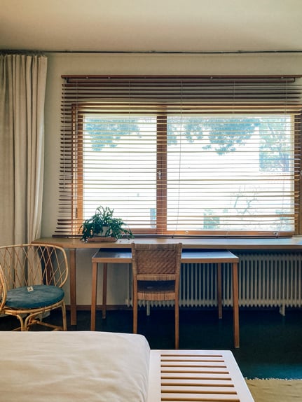 アルヴァ・アアルト自邸 寝室 ベッドルーム