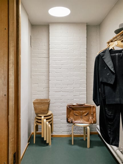 アルヴァ・アアルト自邸 寝室 ベッドルーム