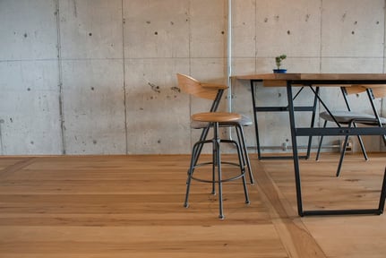 ヒッコリー 無垢 単板貼 フローリング 施工事例 アンドウッド andwood