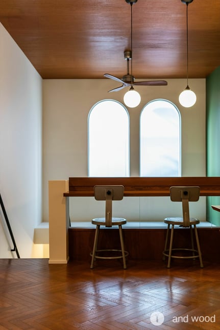 オーク ヘリンボーン ステイン フローリング 床材 新潟 古町 FENNEL 1