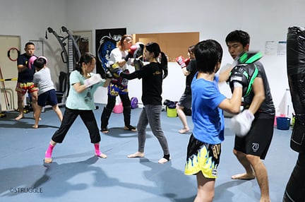 ▲女性専用の道具、男女別更衣室も完備