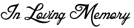 In Loving Memory, In liebevoller Erinnerung