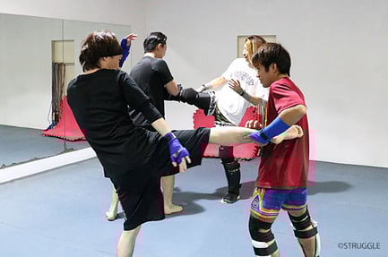▲東京都墨田区のキックボクシングジム　ストラッグル