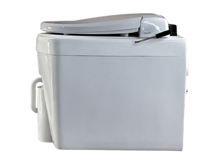 用を足した後、レバーを戻します。