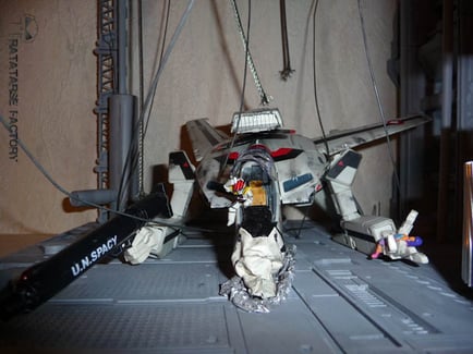 1/60 Diorama - DYRL crash scene- Ratatarse Factory