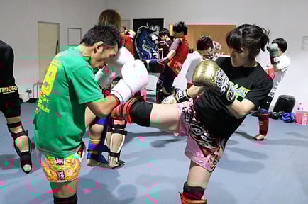 ▲女性専用の道具、男女別更衣室も完備