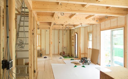 床下地組工事（乾式二重床・在来工法） 