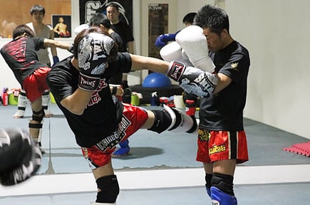 ▲東京都墨田区のキックボクシングジム　ストラッグル