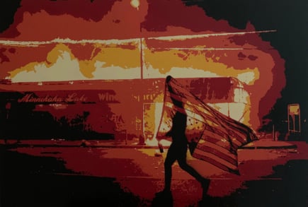 Stencilpassion - Beat Flückiger - Bild auf Holz - Titel Helvetia