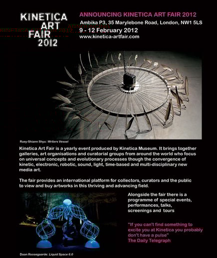 Kinetica Art Fair 2012, London