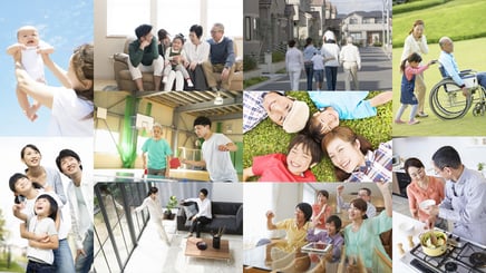 素材辞典 ライフスタイル・ファミリー・シニア