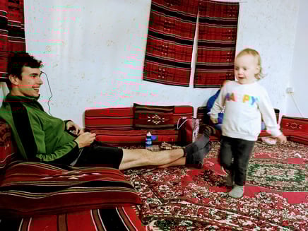 In unserer neuen Unterkunft 