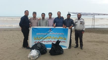 Beach cleaning event in Chabahar, 8 June 