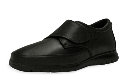 calzado diabetes, diabetico,  peso liegero, transpirable, piel , negro