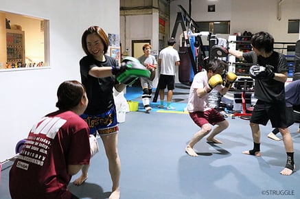 ▲東京都墨田区のキックボクシングジム ストラッグル