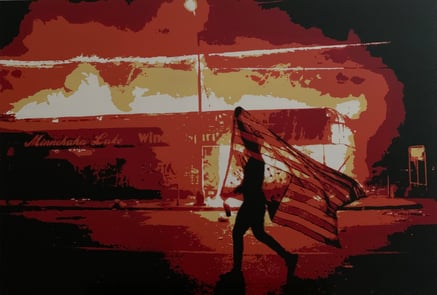 Stencilpassion Beat Flückiger - Schablonentechnik Bildtitel Corona first wave