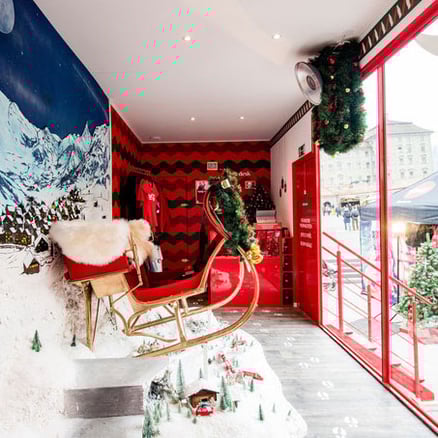 Fotoinstallation für Santa-Truck Roadshow