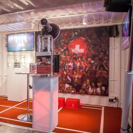 Fotobox im Roadshow-Container