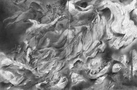 Matthias-Wyss-TAGESLICHT-DAYLIGHT-2011–2014-Pencil-On-Paper-22-x-44-Cm-7