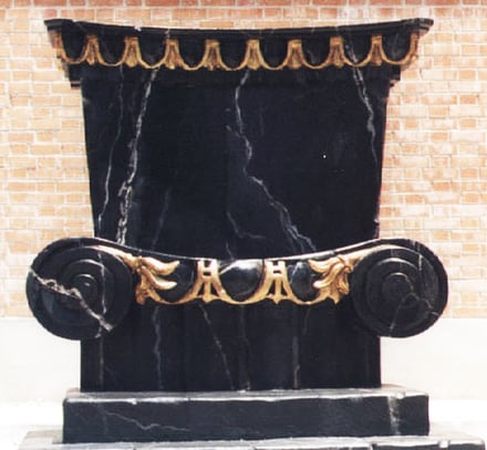 Trono estilo mármol clásico