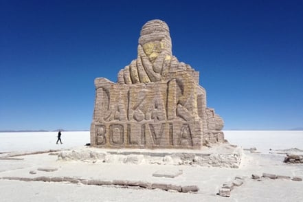 ボリビアのウユニ塩湖