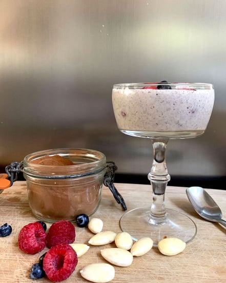 Vanille Mandel Joghurt Glas