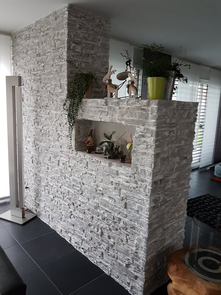 Steinwerke.ch moderne Wandverkleidung - Deko - Design - Wandpaneele, Modern - Elegant - Exklusiv - Steinwandbeleuchtung - Kunststein - Ambiente