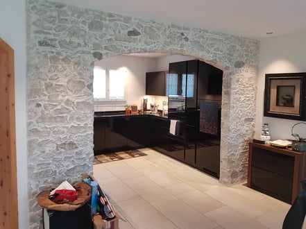 Steinwerke.ch moderne Wandverkleidung - Deko - Design - Wandpaneele, Modern - Elegant - Exklusiv - Steinwandbeleuchtung - Kunststein - Ambiente - Freude