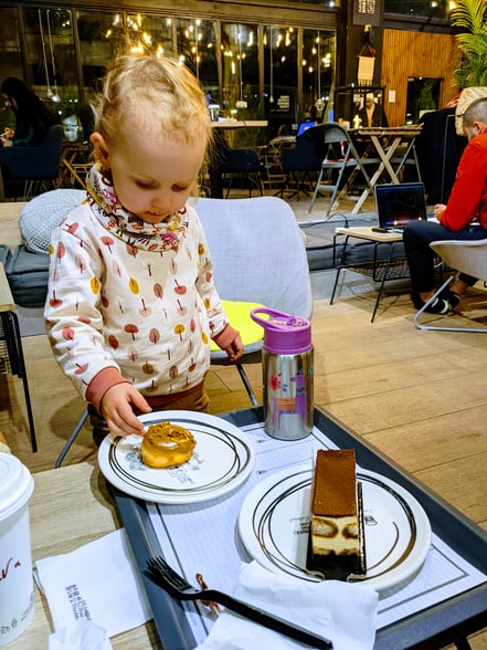 Und im Almond-Cafe dann der Nachtisch 