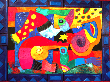 You carved out your name in my heart, I was touched to the core. 130x100 cm