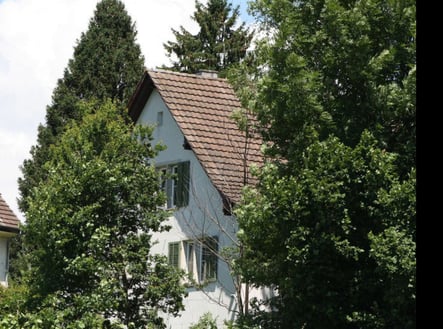 Das alte Pfarrhaus am Berglihöhweg soll durch  einen Neubau ersetzt werden. Der Rest der grossen Parzelle wird verkauft. (Bild: buebikernews)