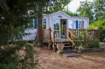 camping mobile home dordogne france @etangdebazange