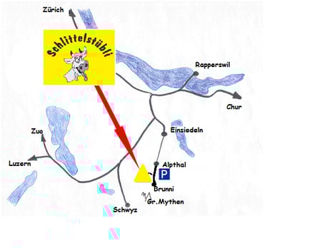 Anfahrt Karte Zürich Einsiedeln Alpthal