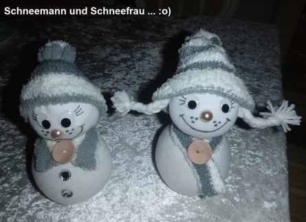 Socken-Schneemann :o)