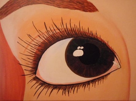 Teilansicht eines Bildes ...