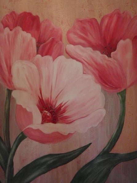 Tulpen - Acryl auf Leinwand 70 x 50 cm