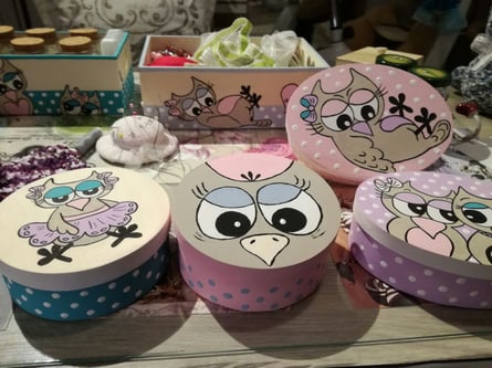 Holzschachteln zur Aufbewahrung von Bastelzeug :-)