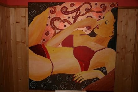 Acryl auf Leinwand 1 Meter x 1 Meter 