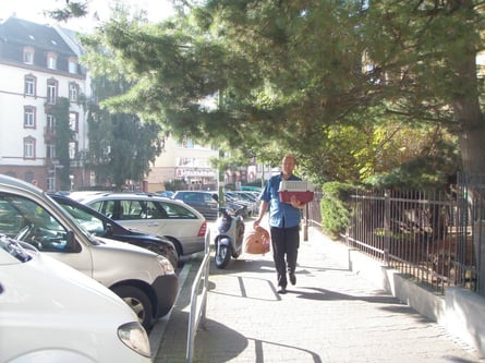 Holly in Frankfurt / Main wird von uns abgeholt ...