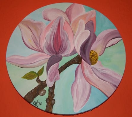 Runde Leinwand ... Durchmesser 30 cm