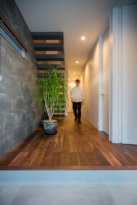 ウォールナット 120幅 経年後 無垢フローリング アンドウッド andwood 施工事例