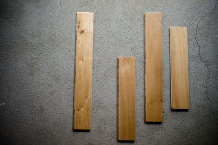 オーク 90幅 乱尺 プライウッド フローリング アンドウッド andwood 夕方の光で